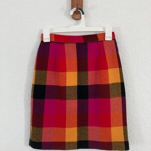 Suzelle Colorful Plaid Mini Skirt